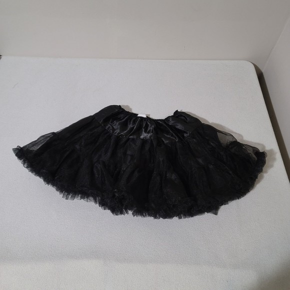 tutu  tulle petticoat mini skirt ruffle black Xs - L - Picture 10 of 11